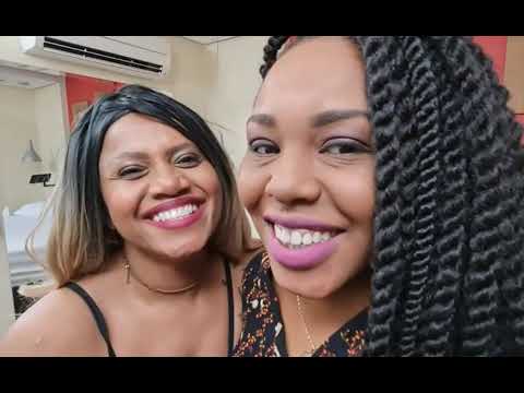 Black lesbians kissing with passion