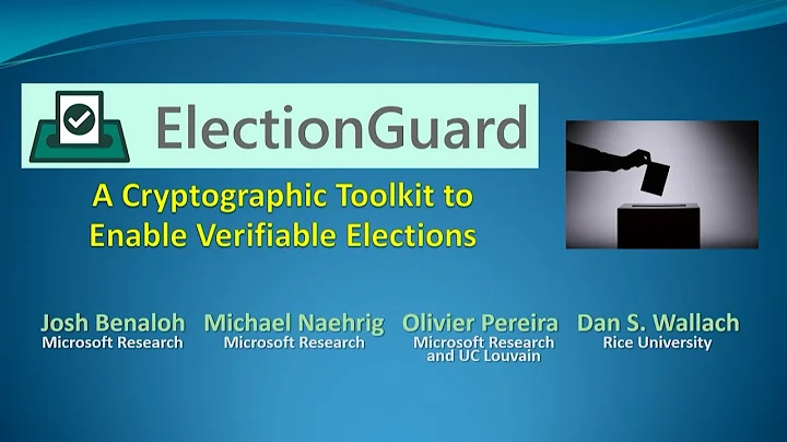 USENIX Security '24 - ElectionGuard: a Cryptographic Toolkit to Enable Verifiable Elections