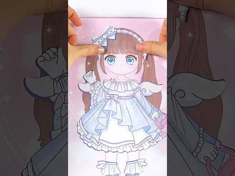 DIY paper doll sticker #cute #papercraft #sanrio #anime