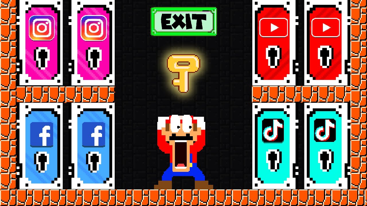 Can Mario Collect The Door Of Items ? | Game Animation