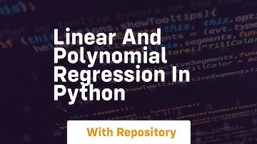 linear and polynomial regression in python