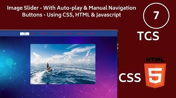 Image Slider - With Auto-play & Manual Navigation Buttons - Using CSS, HTML & Javascript