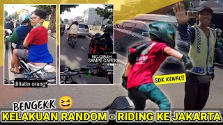 BENGEK‼️ GHIBAHIN ORANG RANDOM, MOTOVLOG BOGOR (MVB) KE JAKARTA || ELANG MV