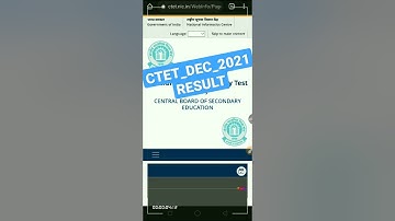 CTET DEC 2021 RESULT || CTET RESULT 2022