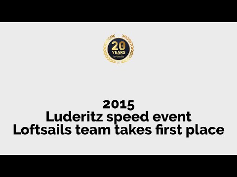 [2015] Luderitz speed event, team takes first place - 20th anniversary of Loftsails