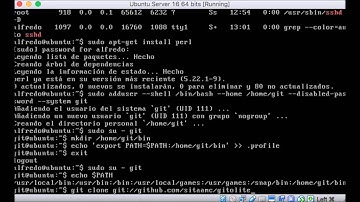 Git. Instalación gitolite