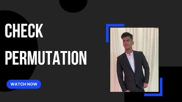 Check Permutation || String