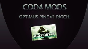 COD4 Mod Menu: Optimus Pine V1 + Download Link! [JTAG] [XBOX 360]