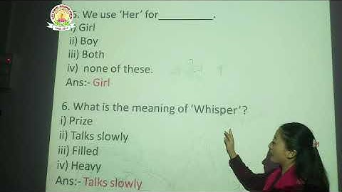 DAV SCHOOL TUTORIALS CLASS 3 LITERATURE AND GRAMMAR REVISION MCQ BY SUSHMITA MISS