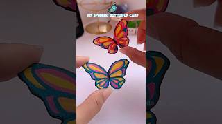 DIY spinning butterfly card 😍✨#shorts #art #diy #muktaartandcraft #youtubeshortsfeeds