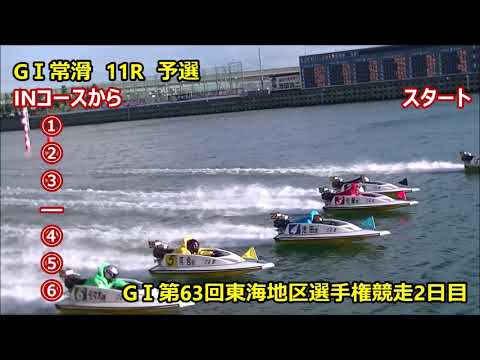 【①新田雄史・④池田浩二が1・2着に入る！】11R予選　GⅠボートレースとこなめ現地　1マーク側から撮影！　GⅠ第63回東海地区選手権競走2日目【編集・字幕テロップあり！】