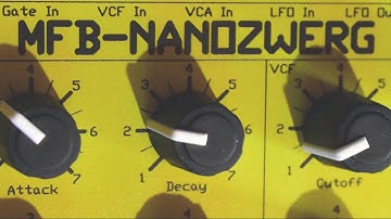 MFB-NANOZWERG (2010) Analog Synthesizer Part 1