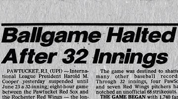 Baseball Infinity: The Story Behind the 33-Inning Game | Epic Extras