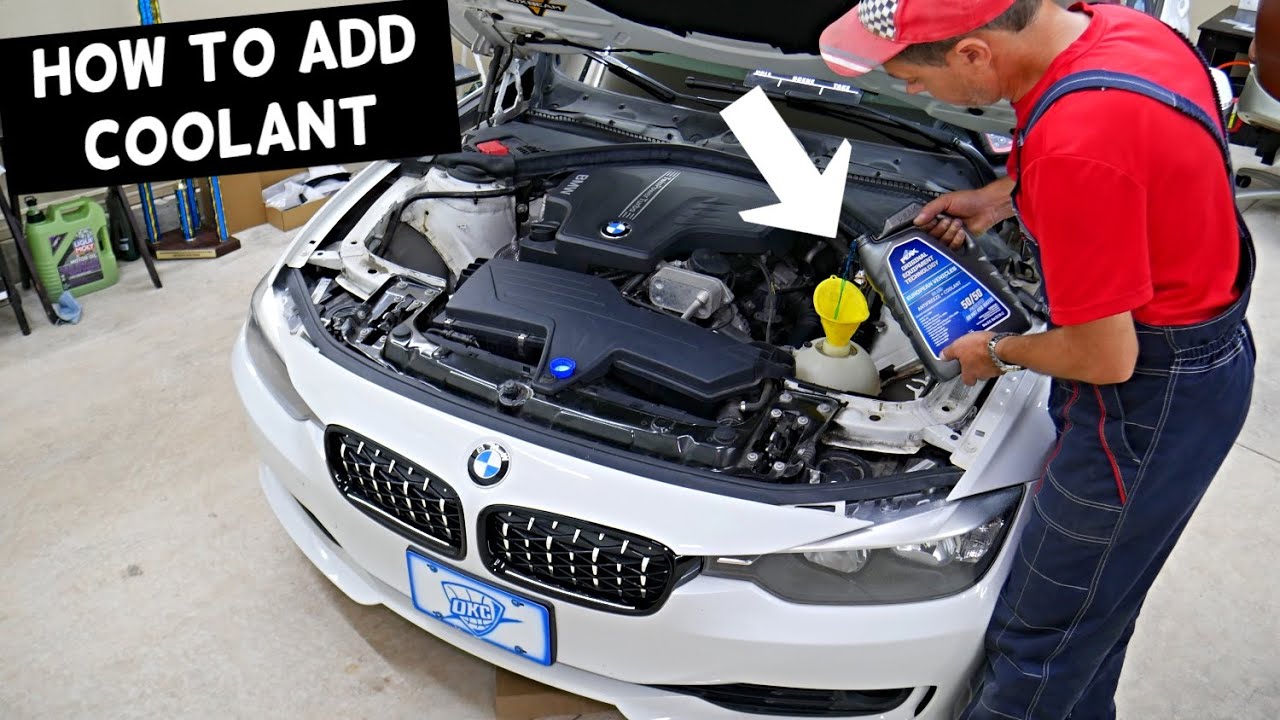 HOW TO ADD COOLANT ANTIFREEZE ON BMW F30 F31 F32 F33 F36 328i 335i 320i