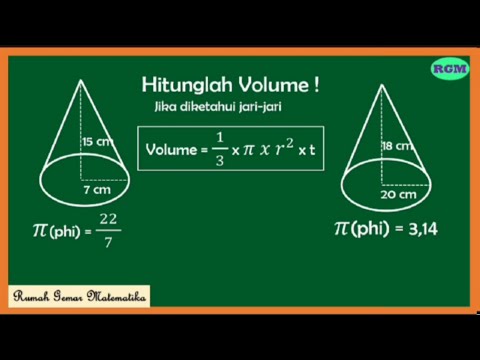 Video: Apa rumus volume kerucut?