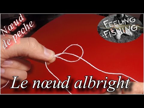 Nœud de peche : le nœud albright ( raccord tresse fluoro )