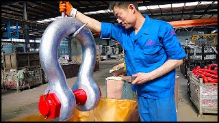 Giant Bow Shackle Forging ProcessLarge Rigging Factory