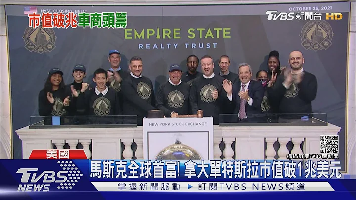 马斯克成全球首富! 拿大单特斯拉市值破1兆美元｜TVBS新闻 - 天天要闻