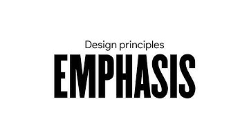 Principles of design: Emphasis
