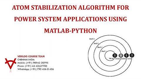 ATOM STABILIZATION ALGORITHM FOR POWER SYSTEM APPLICATIONS USING MATLAB-PYTHON