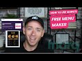 How To Use Free Menu Maker | Marq