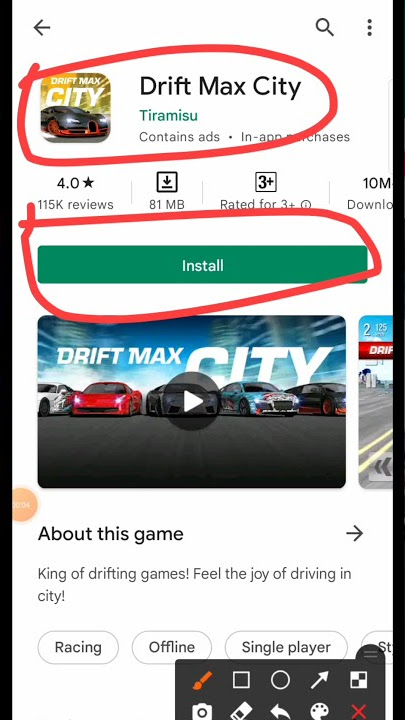 Drift Max city car driver Game short video