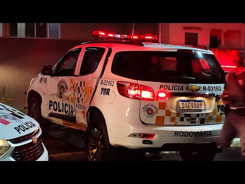 Viatura da Polícia Rodoviária se envolve em acidente