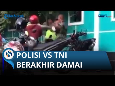 1 TNI VS 2 POLISI BAKU HANTAM BERAKHIR DAMAI DI MARKAS POMDAM AMBON