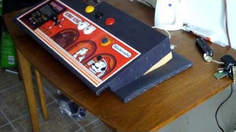Donkey Kong desk top arcade control panel 1