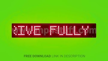 Wait for Lift to Arrive Fully Before Entering Scrolling Red Dot Matrix LED Text Animation on Green S