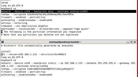 Red hat linux tutorial 08  Setting up a Kickstart File