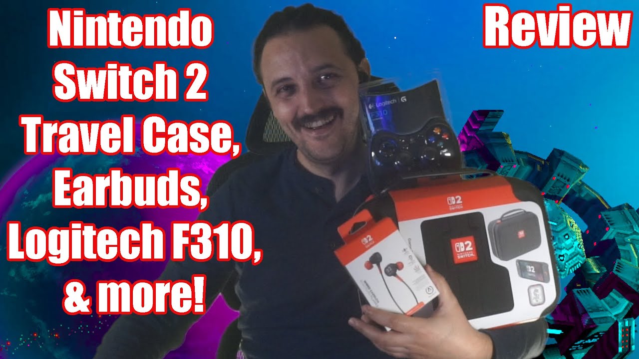 Aaron reviews Nintendo Switch 2 Travel Case, Earbuds, Logitech F310 Controller, & more!