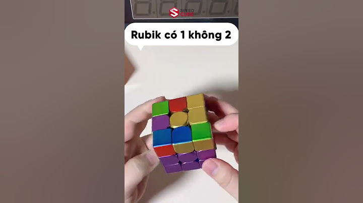 Khối Rubik 3x3 có 1 không 2 trên thế giới | Speedcube