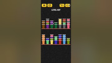 Cup Sort Puzzle Level 827 = Water Sort Puzzle Level 827 = Ball Sort Puzzle Level 827 All the same