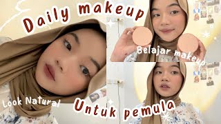 Daily Makeup Super Simpel || Look Natural || Belajar Makeup untuk Pemula
