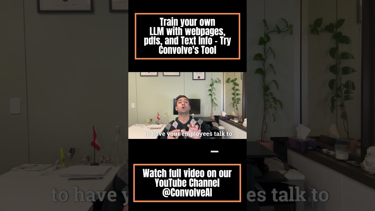 Train Your Own LLM with Webpages, PDFs, and Text – Try Convolve’s Tool!