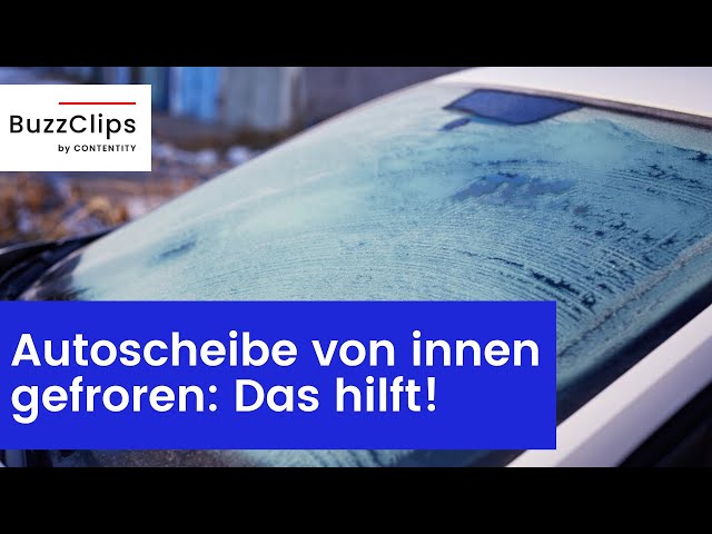 Autoscheibe von innen gefroren: Das können Sie tun! 