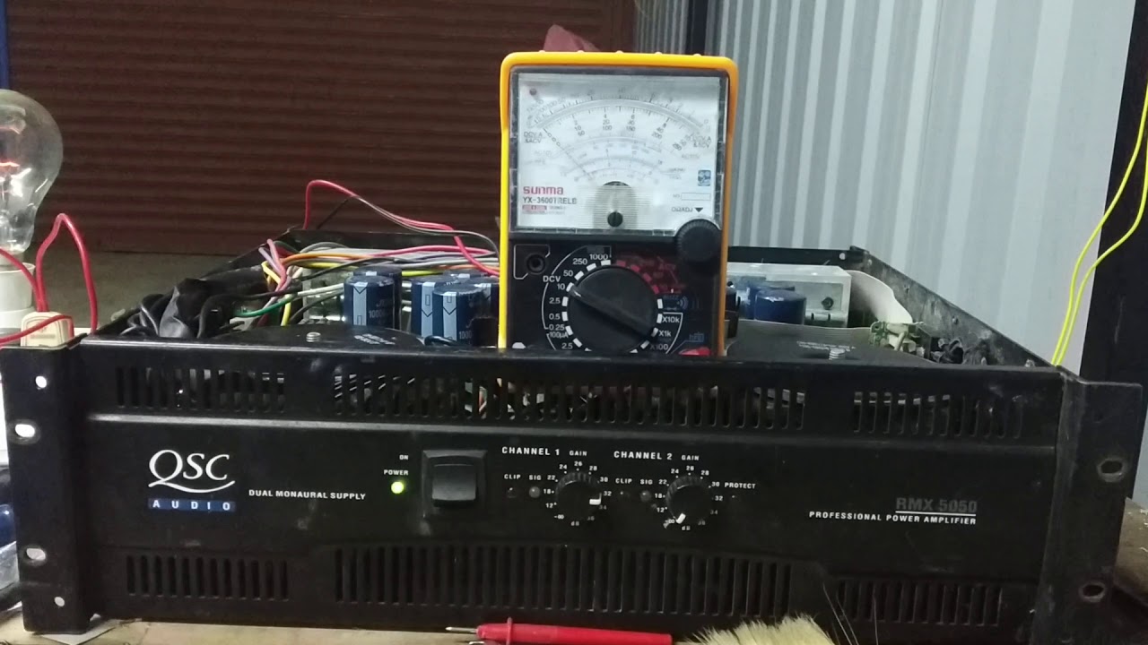 How to check qsc amplifier YouTube