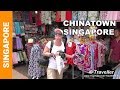 SINGAPORE - Exploring Chinatown - Pagoda Street,  Buddha Tooth Relic Temple & Sri Mariamann Temple