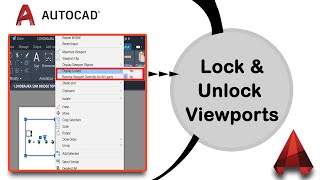 How to Lock And Unlock Viewports in AutoCAD