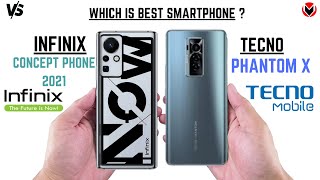 INFINIX CONCEPT PHONE 2021 VS TECNO PHANTOM X _ Full Detailed Comparison _Which is best?