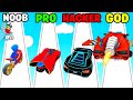 Noob vs pro vs hacker  in super car 3d  with oggy and jack  rock indian gamer 