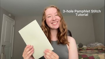 How To Make a 3-hole Pamphlet Stitch Book - Book Binding Tutorial