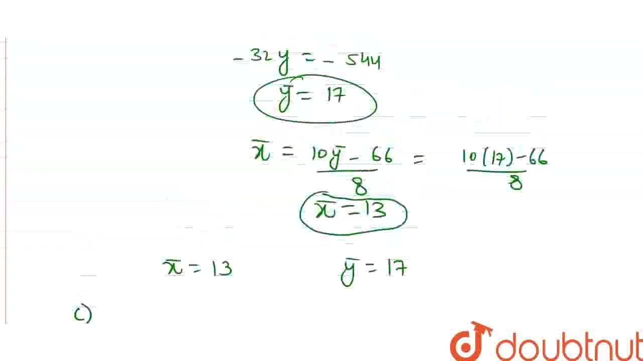 In a partially destroyed laboratory record of an analysis correlation data, the following result...