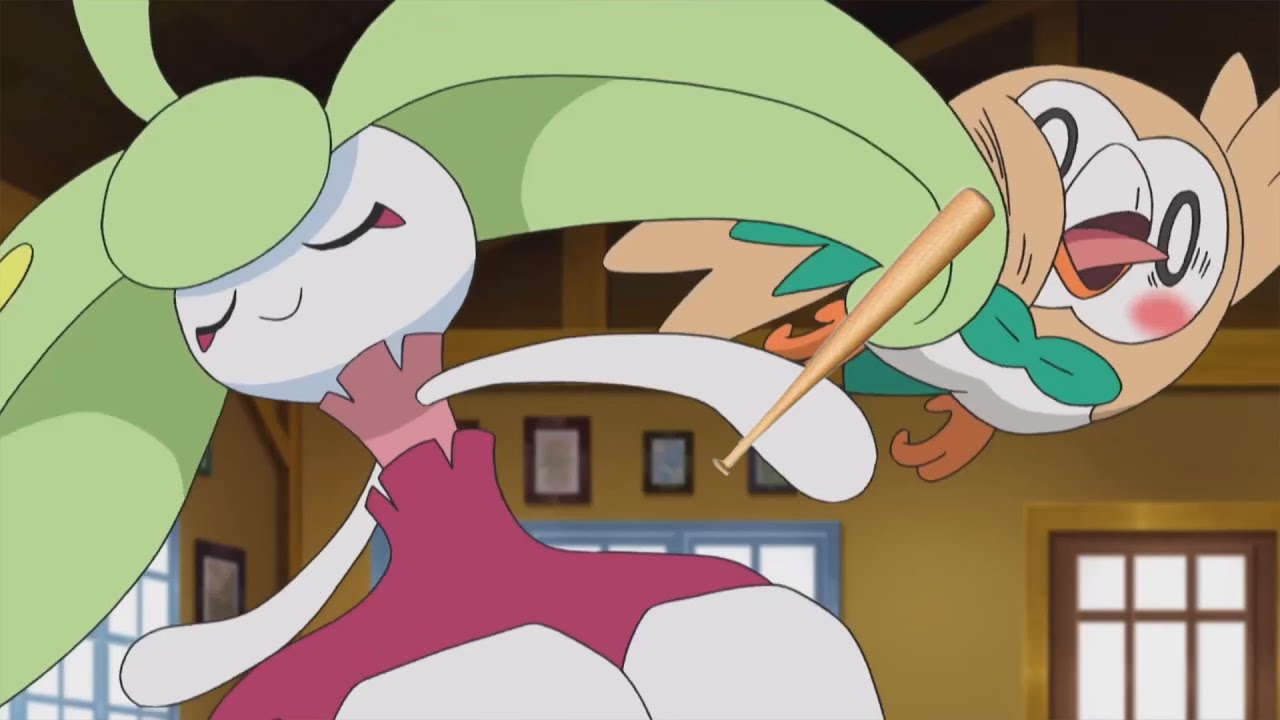 Rowlet Fighting Rowlet getting smacked for 1 minute and 44 seconds // Pokemon Sun and ...