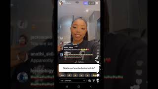 Chloe x Halle Chloe Bailey IG Live with comments 3-2-21