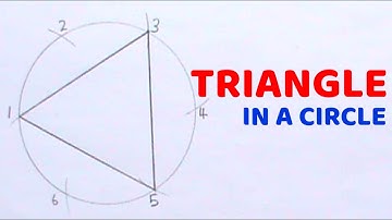 HOW TO INSCRIBE AN EQUILATERAL TRIANGLE IN A  CIRCLE || Technical drawing ||Geometrical construction