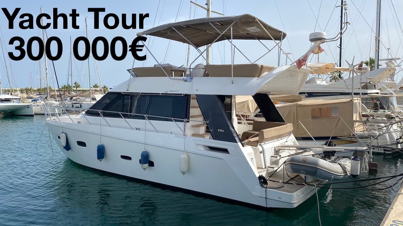 Le yacht familial parfait ? Visite d'un Sealine F46 à 300,000€ !