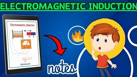 | Electromagnetic induction | Class 12th| Physics chapter 6| Best NOTES | @Edustudy_point