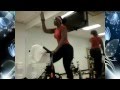 Spinning class for free.  Run, High intensity cardio workout.